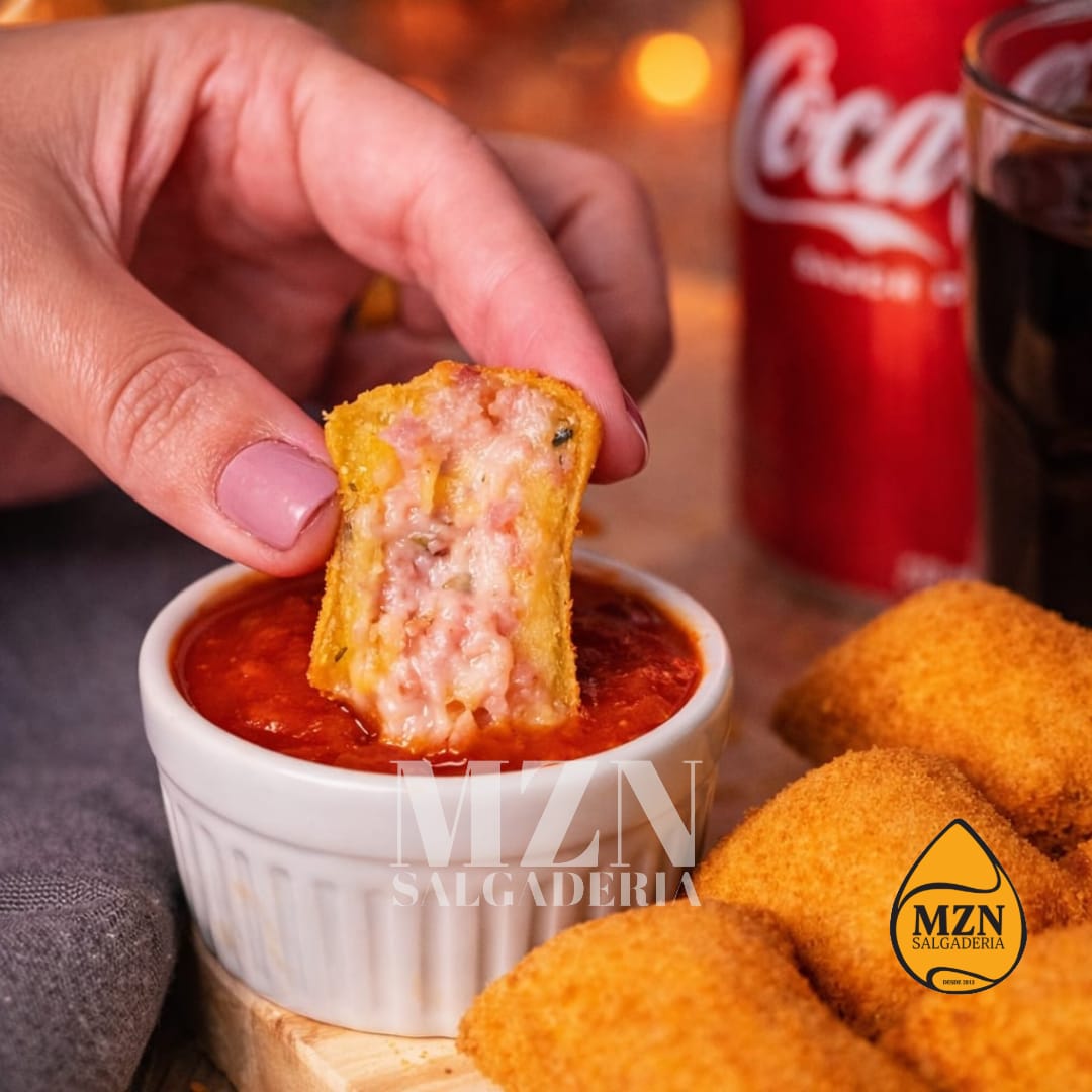 Risoles de Presunto e Queijo artesanal MZN Salgaderia